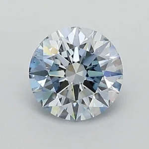 0.68 Carat Round Fancy Blue SI2 Lab Diamond