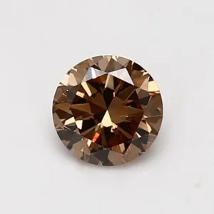 0.7 Carat Round Fancy Brown VVS2 Natural Diamond
