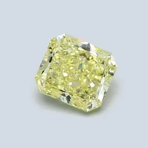 0.71 Carat Radiant Fancy Intense Yellow IF Natural Diamond