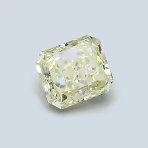 0.71 Carat Radiant Light Yellow VVS1 Natural Diamond