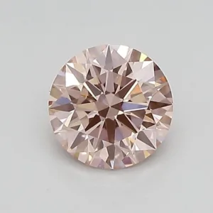 0.71 Carat Round Fancy Intense Pink VVS2 Lab Diamond