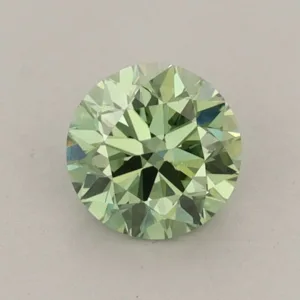 0.74 Carat Round Fancy Vivid Green VS1 Lab Diamond