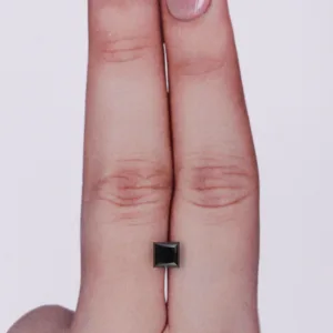 0.75 Carat Princess Black Natural Diamond