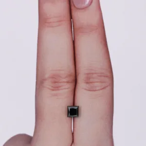 0.75 Carat Princess Black Natural Diamond