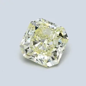0.77 Carat Radiant Light Yellow VS1 Natural Diamond