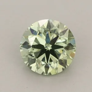 0.8 Carat Round Fancy Vivid Green VS2 Lab Diamond