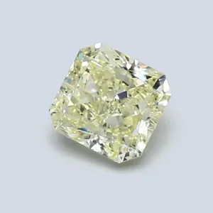 0.84 Carat Radiant Fancy Yellow VVS1 Natural Diamond