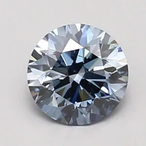 0.93 Carat Round Fancy Vivid Blue SI1 Lab Diamond