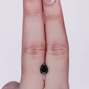 0.94 Carat Pear Black Natural Diamond