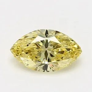 0.97 Carat Marquise Fancy Intense Yellow VS2 Natural Diamond