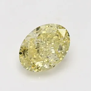 1 Carat Oval Fancy Yellow I1 Natural Diamond