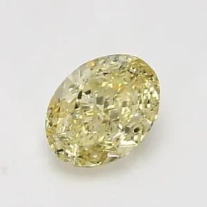 1.01 Carat Oval Fancy Yellow VS1 Natural Diamond