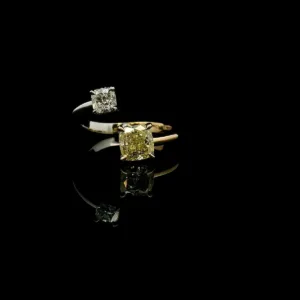 1.01 Carat Radiant Fancy Yellow SI2 Natural Diamond