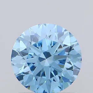 1.03 Carat Round Fancy Vivid Blue VS1 Lab Diamond