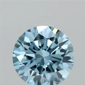 1.04 Carat Round Fancy Vivid Blue VVS2 Lab Diamond
