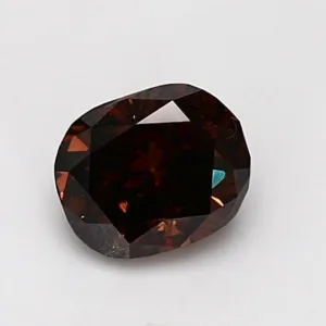 1.05 Carat Cushion Brilliant Fancy Dark Brown Natural Diamond