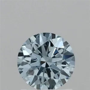 1.06 Carat Round Fancy Vivid Blue VVS2 Lab Diamond