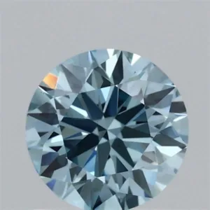 1.07 Carat Round Fancy Vivid Blue VS1 Lab Diamond