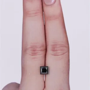 1.08 Carat Princess Black Natural Diamond