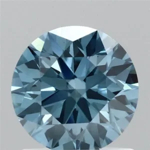 1.08 Carat Round Fancy Vivid Blue VS1 Lab Diamond