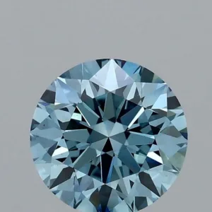 1.08 Carat Round Fancy Vivid Blue VS2 Lab Diamond