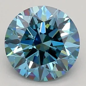1.09 Carat Round Fancy Vivid Blue VS1 Lab Diamond