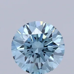 1.09 Carat Round Fancy Vivid Blue VS1 Lab Diamond