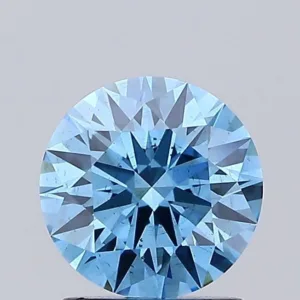 1.14 Carat Round Fancy Vivid Blue SI1 Lab Diamond