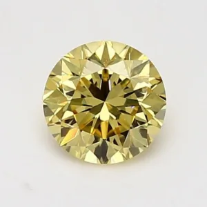 1.15 Carat Round Fancy Intense Yellow VS1 Natural Diamond
