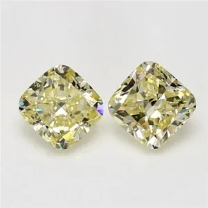1.23 Carat Cushion Brilliant Fancy Yellow VS2 Natural Diamond