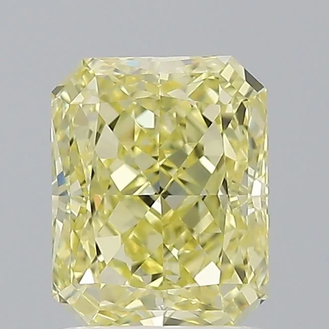 1.37 Carat Radiant Fancy Intense Yellow VVS1 Natural Diamond 1 1.37 Carat Radiant Fancy Intense Yellow VVS1 Natural Diamond