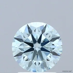 1.39 Carat Round Fancy Intense Blue VVS2 Lab Diamond