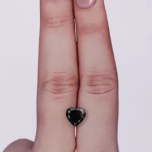 1.44 Carat Heart Black Natural Diamond