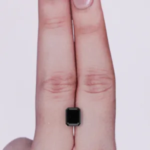 1.5 Carat Emerald Black Natural Diamond