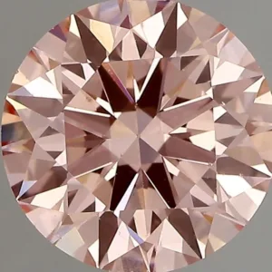 1.54 Carat Round Fancy Vivid Pink VS1 Lab Diamond