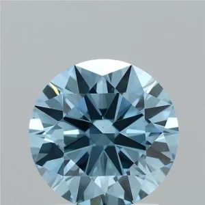 1.56 Carat Round Fancy Vivid Blue VS1 Lab Diamond