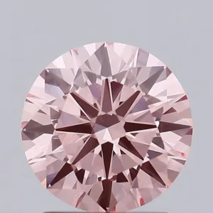 1.57 Carat Round Fancy Intense Pink VVS2 Lab Diamond