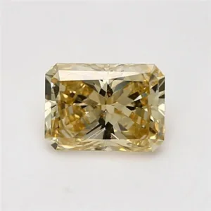 1.58 Carat Radiant Fancy Yellow SI2 Natural Diamond