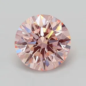 1.58 Carat Round Fancy Intense Pink VVS2 Lab Diamond