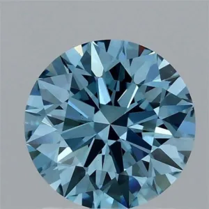 1.6 Carat Round Fancy Vivid Blue VS1 Lab Diamond