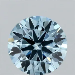 1.62 Carat Round Fancy Vivid Blue VS1 Lab Diamond