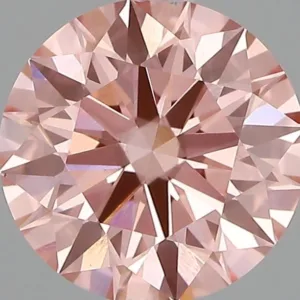 1.62 Carat Round Fancy Vivid Pink VS1 Lab Diamond