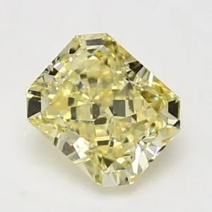 1.7 Carat Radiant Fancy Intense Yellow VS2 Natural Diamond