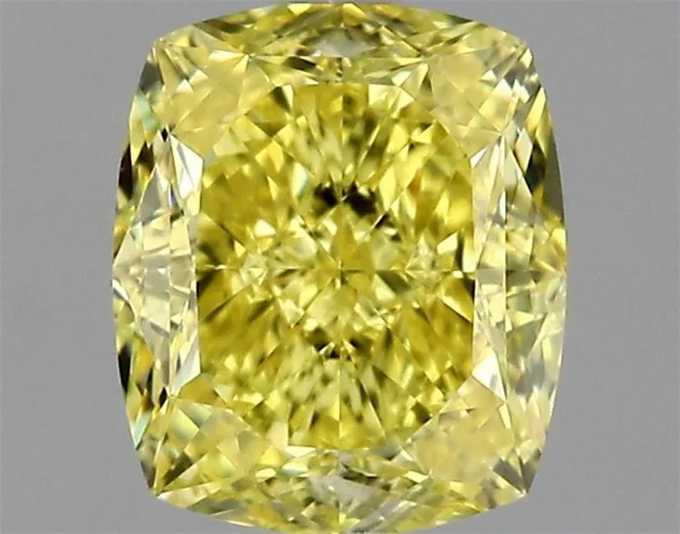 1.71 Carat Cushion Brilliant Fancy Vivid Yellow VS1 Natural Diamond 1 1.71 Carat Cushion Brilliant Fancy Vivid Yellow VS1 Natural Diamond