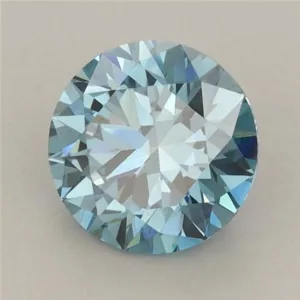 1.71 Carat Round Fancy Vivid Blue VS1 Lab Diamond