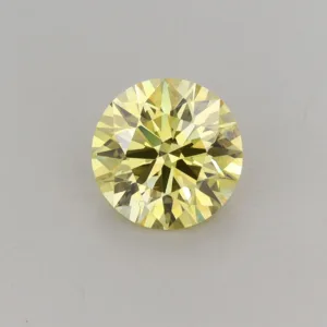 1.78 Carat Round Fancy Intense Yellow VS2 Lab Diamond