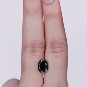 1.88 Carat Oval Black Natural Diamond