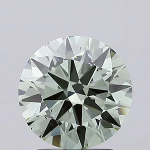 1.98 Carat Round Fancy Vivid Green VS2 Lab Diamond