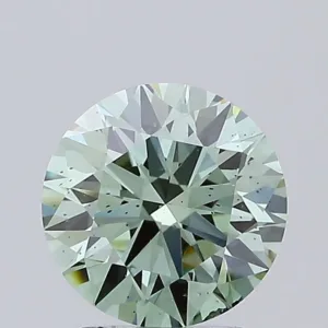 1.99 Carat Round Fancy Intense Green SI2 Lab Diamond