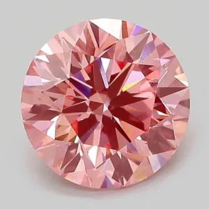 1.99 Carat Round Fancy Vivid Pink VS1 Lab Diamond